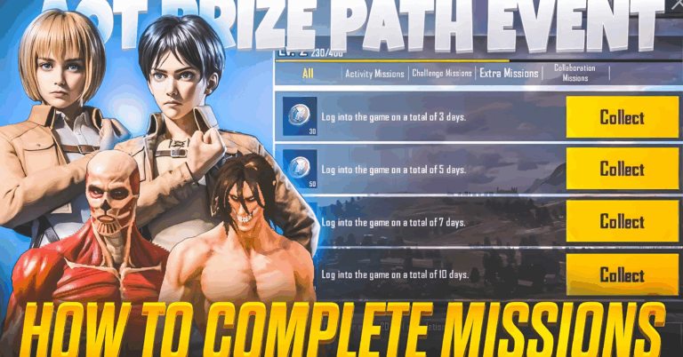 BGMI 3.8 Prize Path: Attack on Titan Collaboration – Rewards, Skins, and How to Play